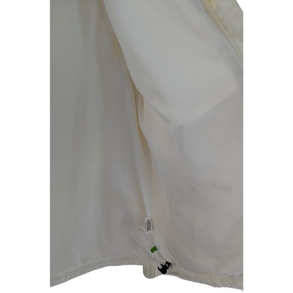Koppen Spring White Jacket Windbreaker Coat Size Medium - Picture 9 of 11
